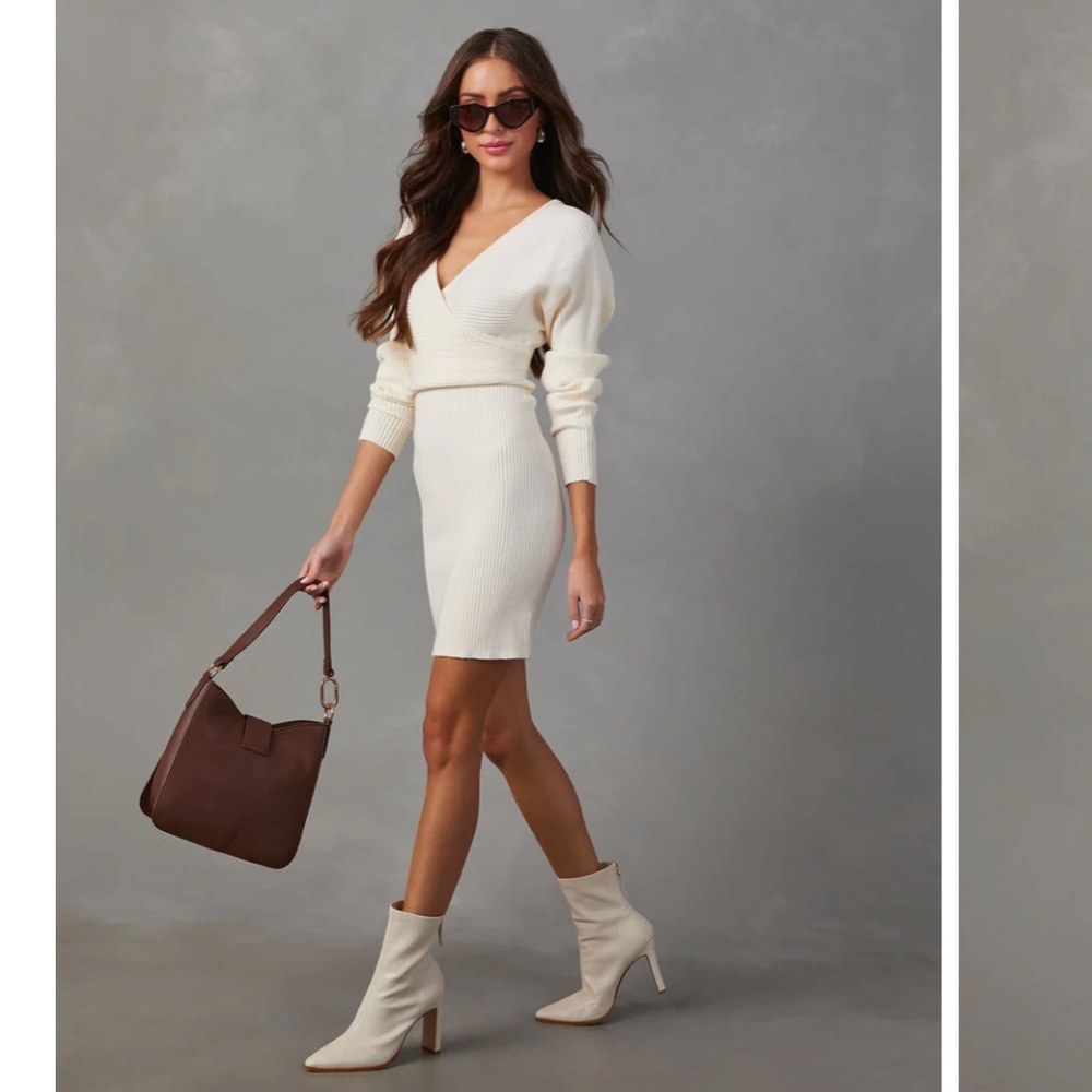 White Sweater Dress